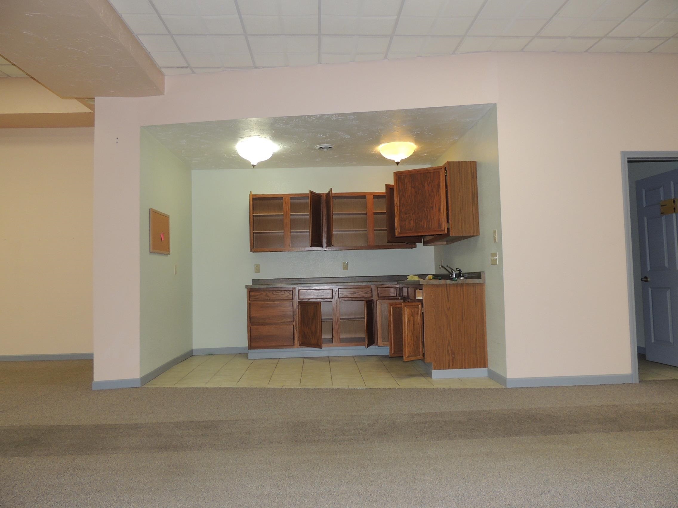 Kitchen and bathroom in one suite