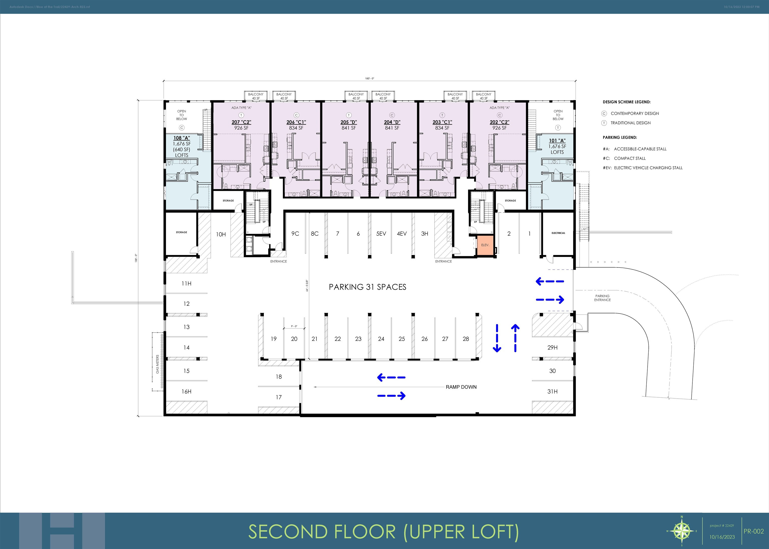 Building overall 2nd floor-plan