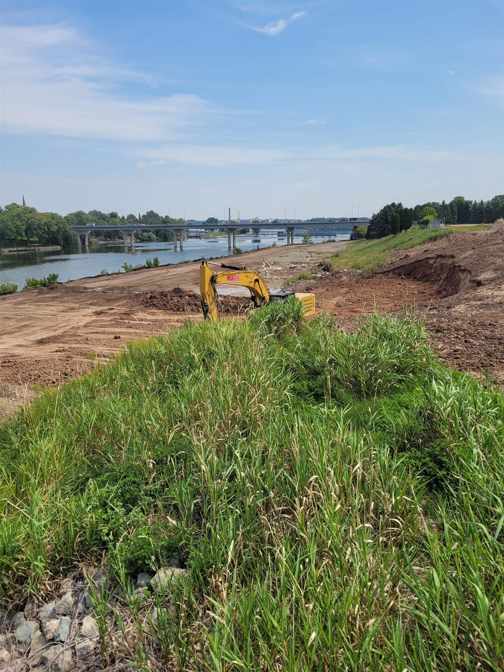 Views of Blue at the Trail Fox River front