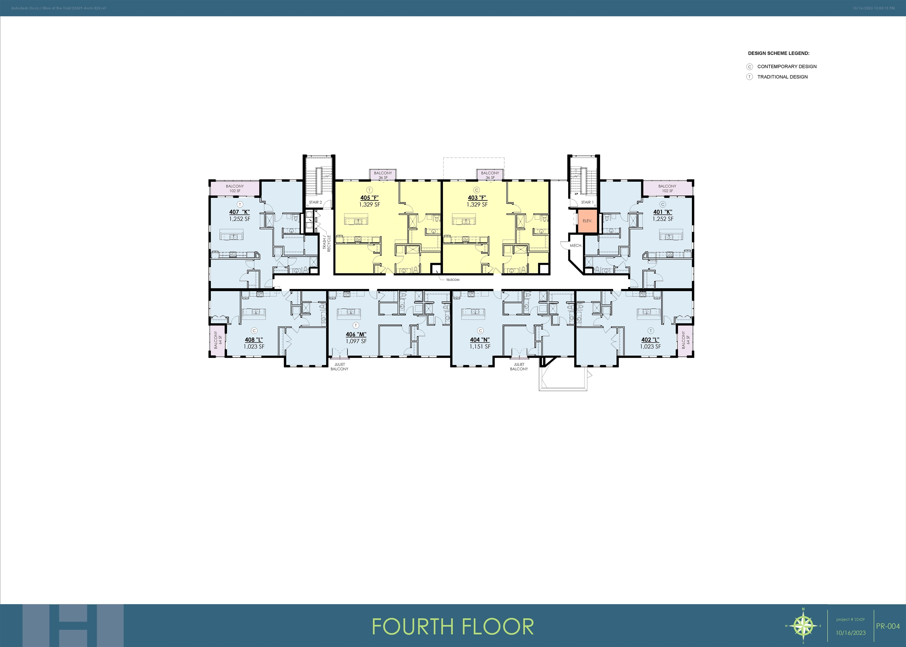 Building overall 4th floor-plan.