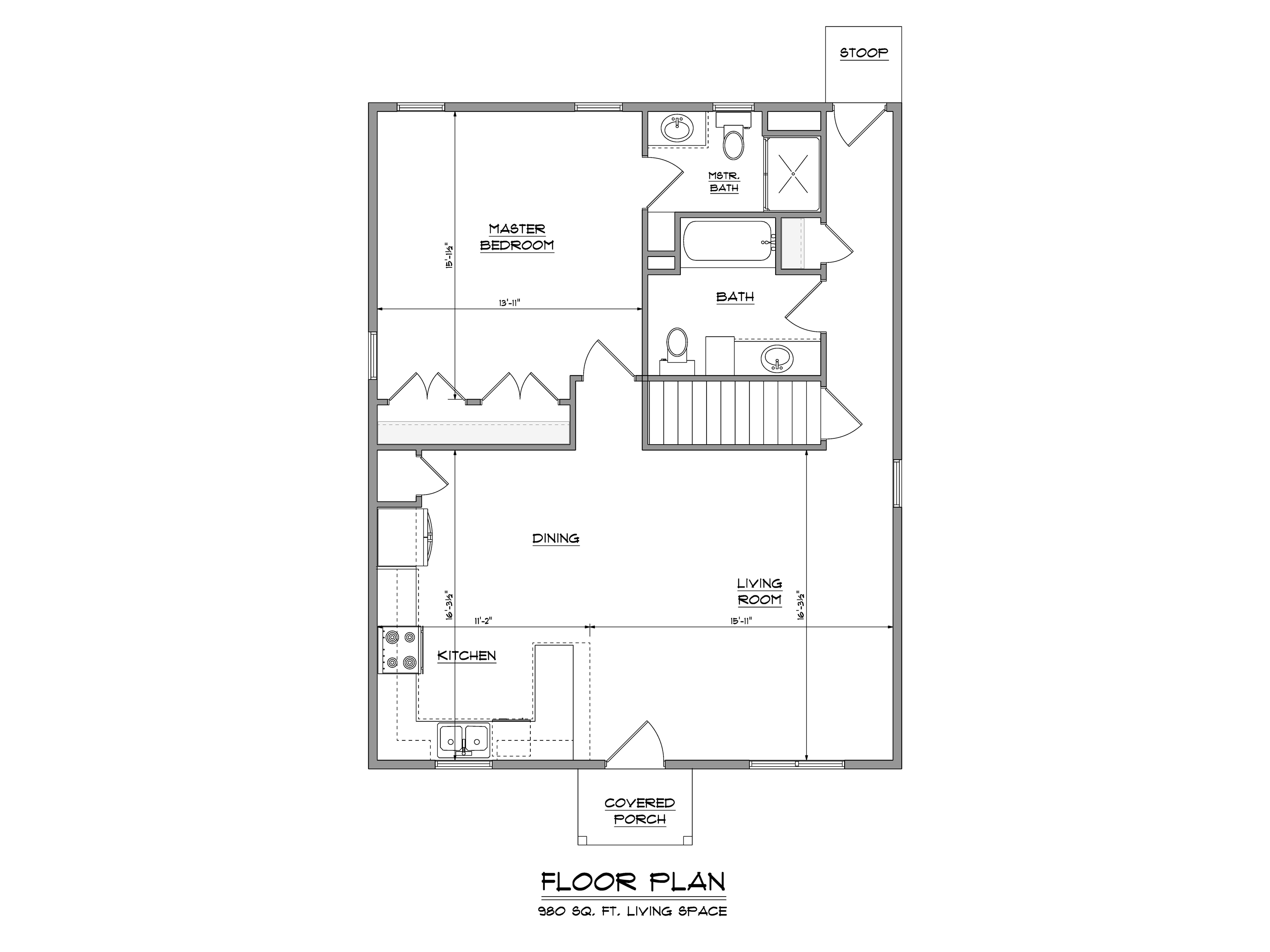 Main level floor plan