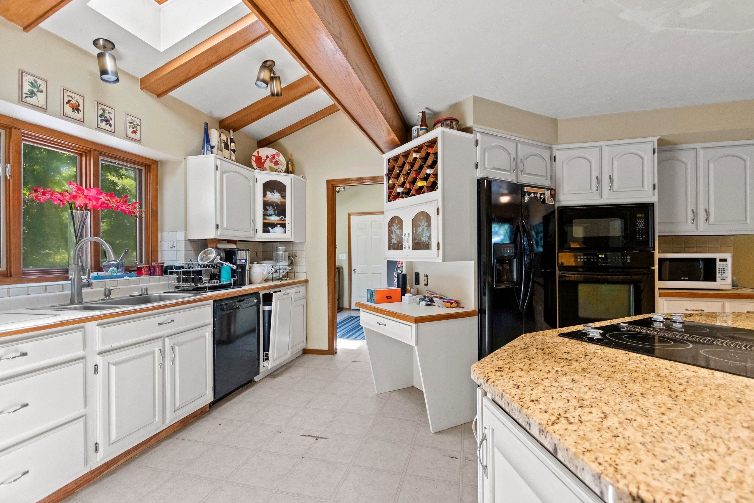 Tall ceilings and skylight