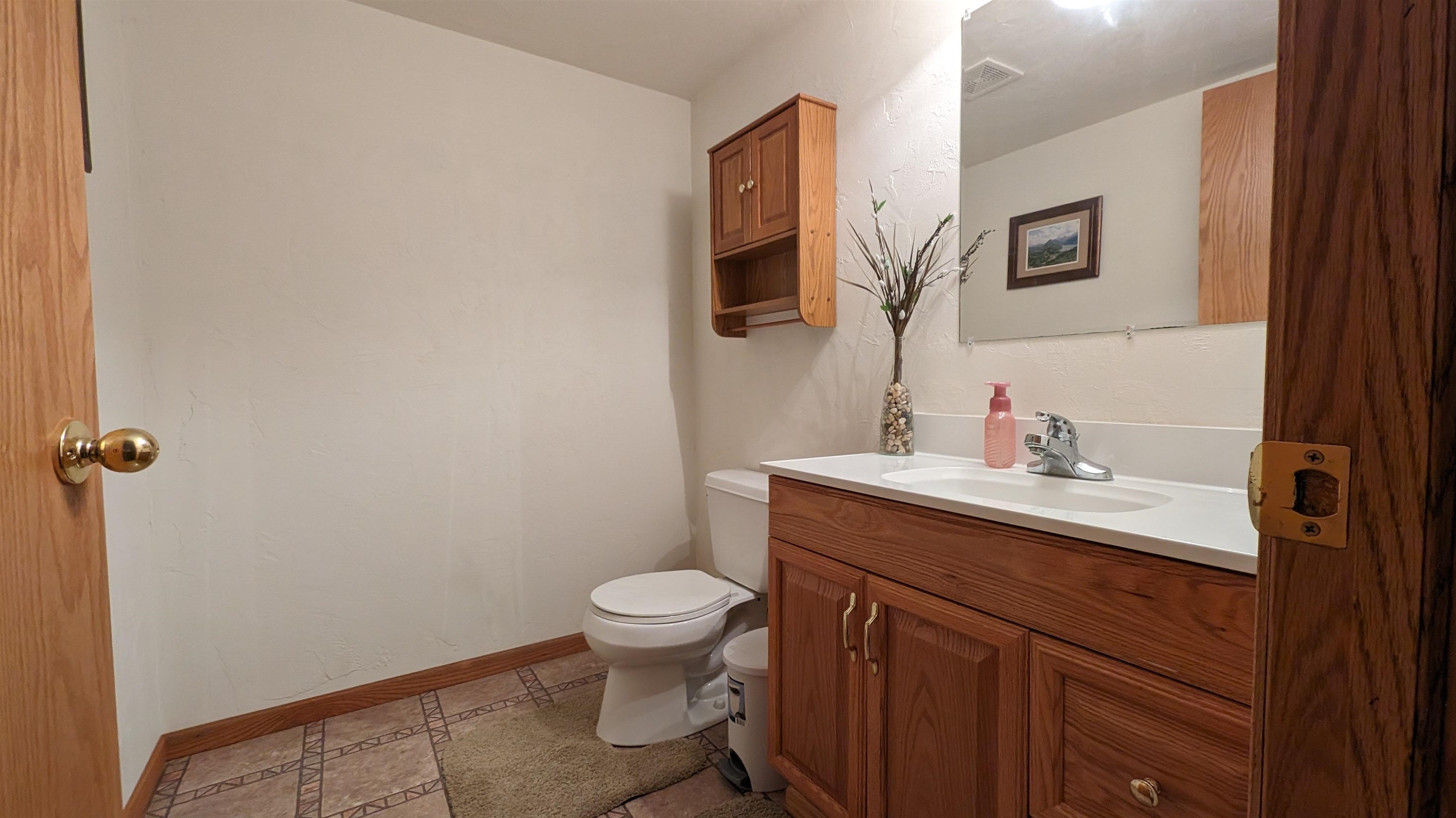 lower level half bath