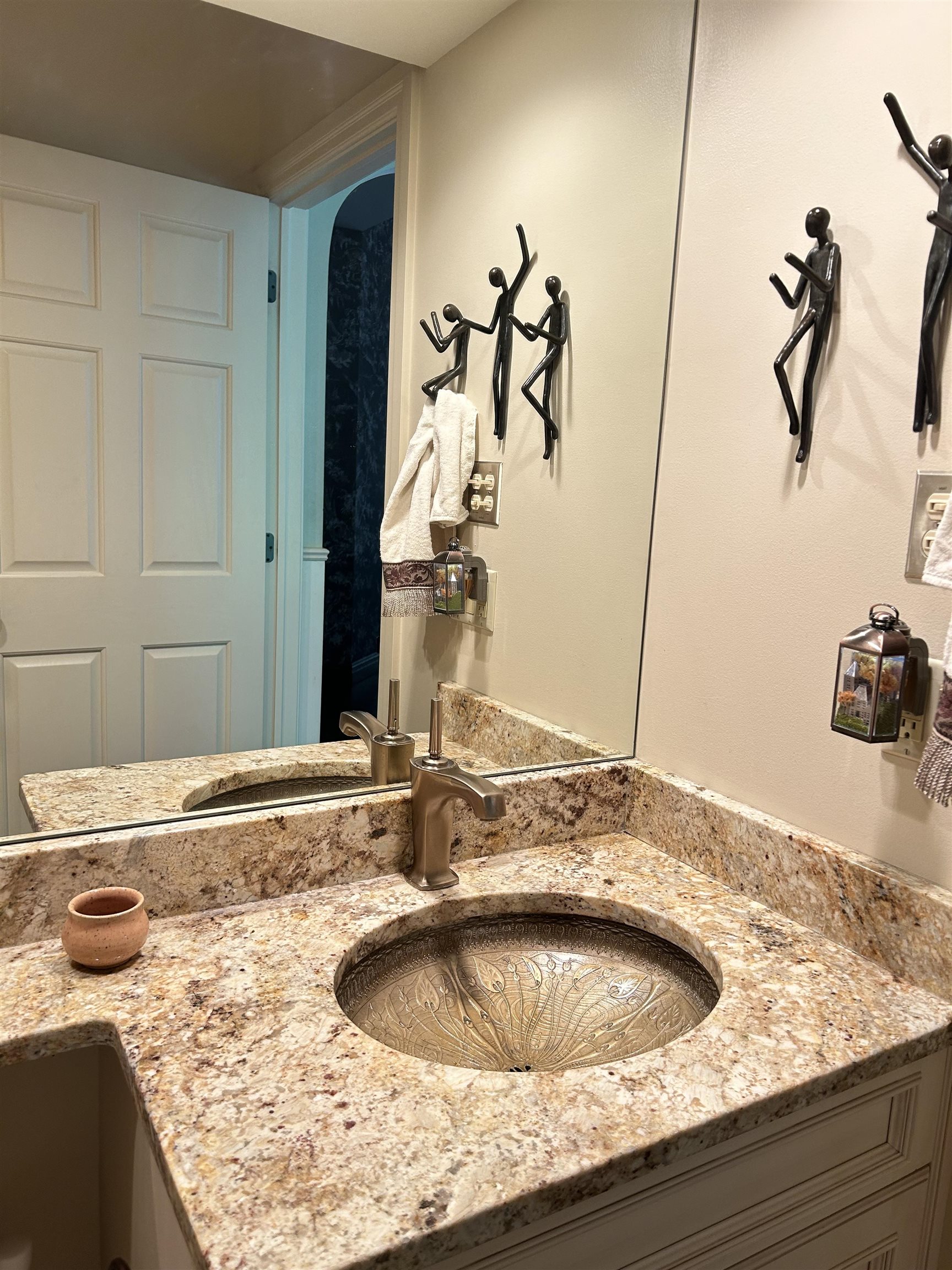 Powder room off kitchen