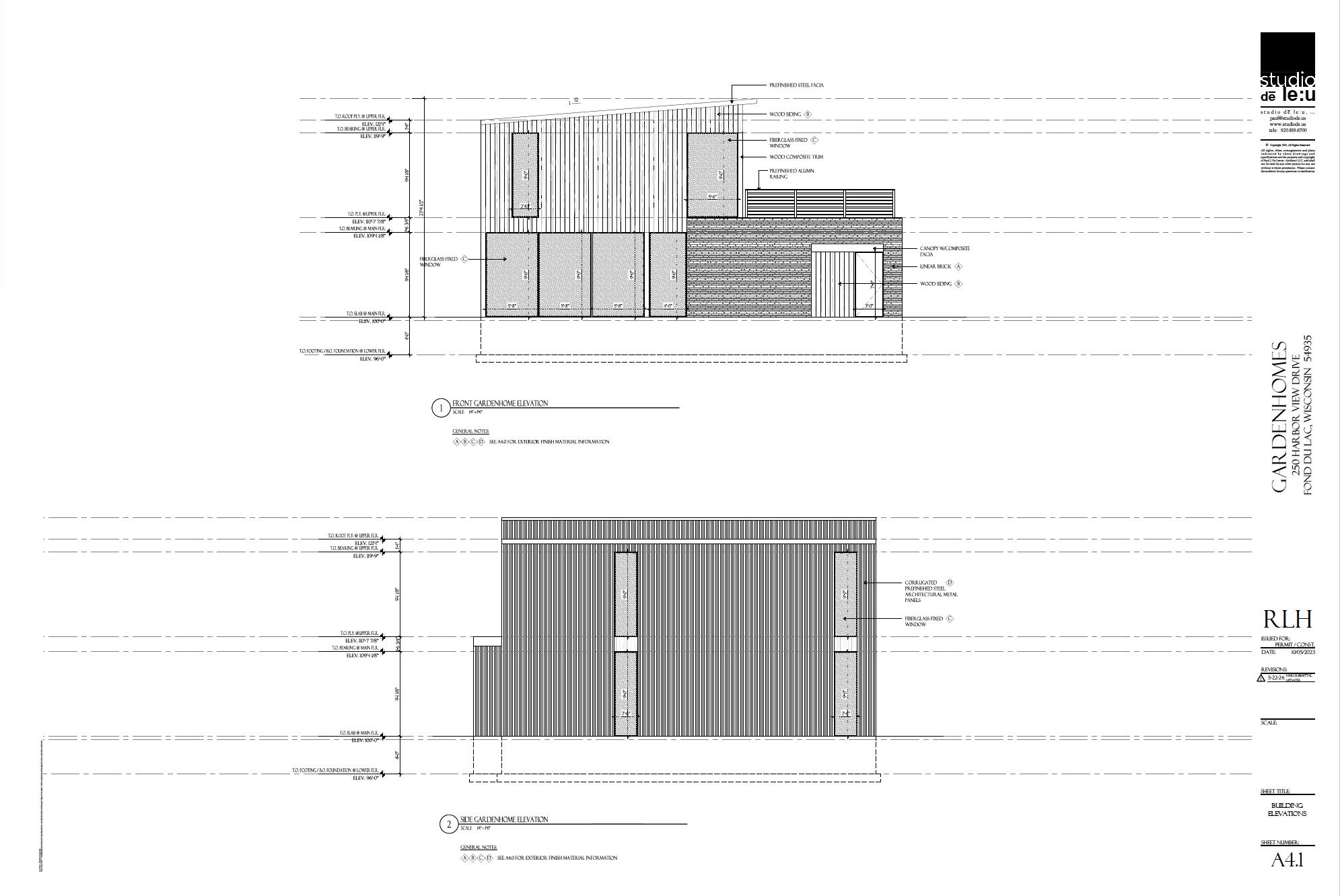 Find the head room you need with 9' ceilings. Contrasting materials offer variety to the exterior.