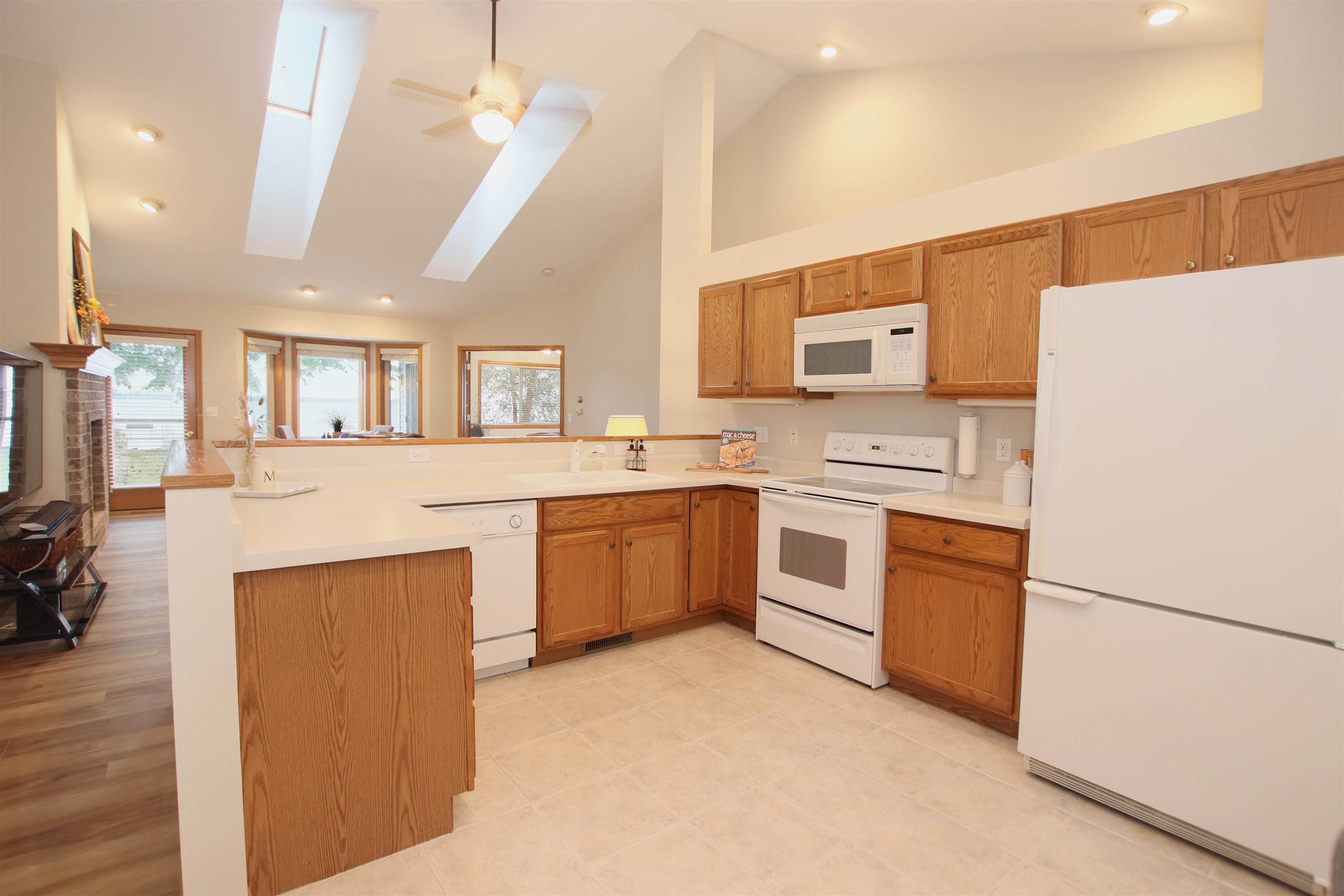 Open Kitchen to Living Area