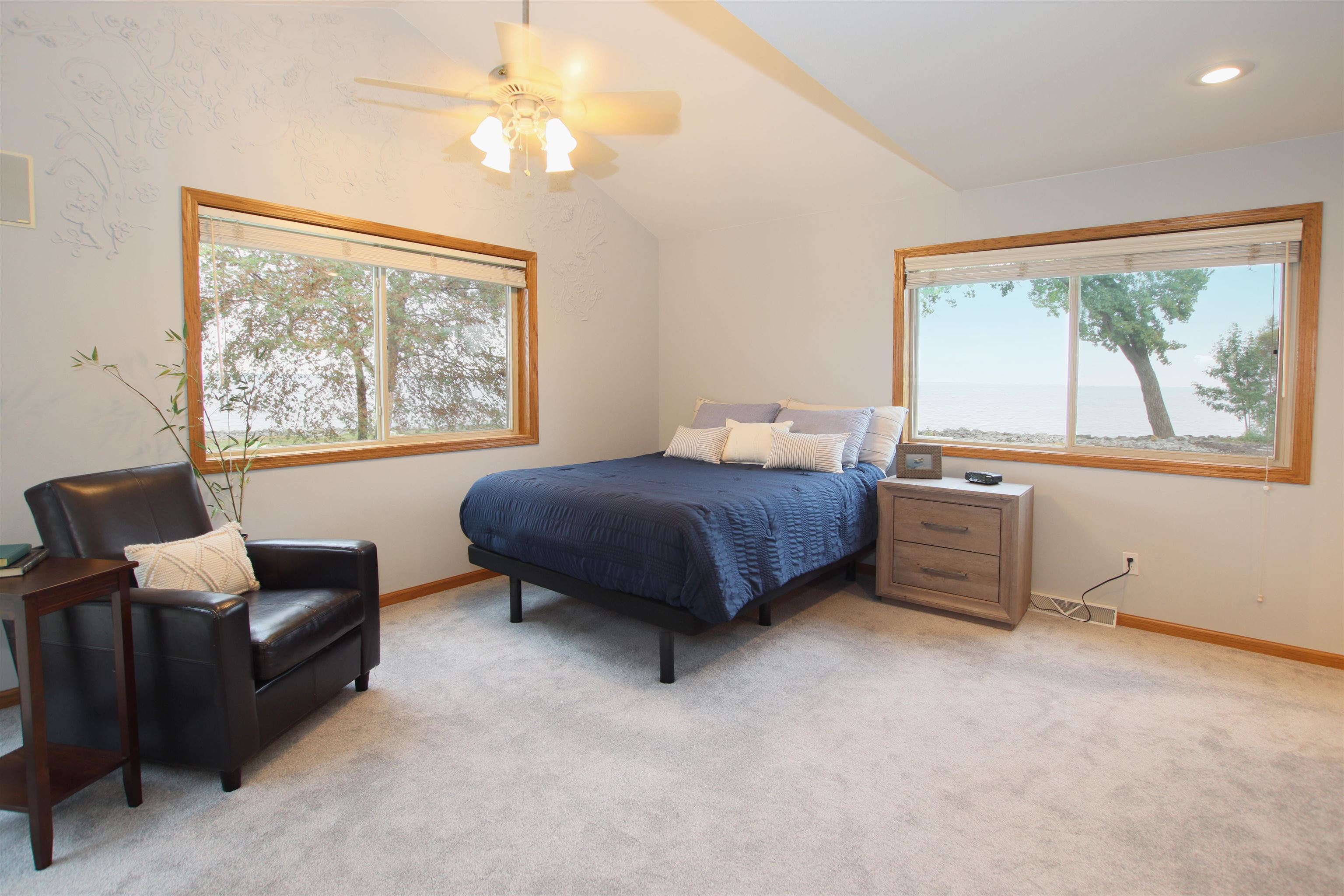 Primary Bedroom with Vaulted Ceiling