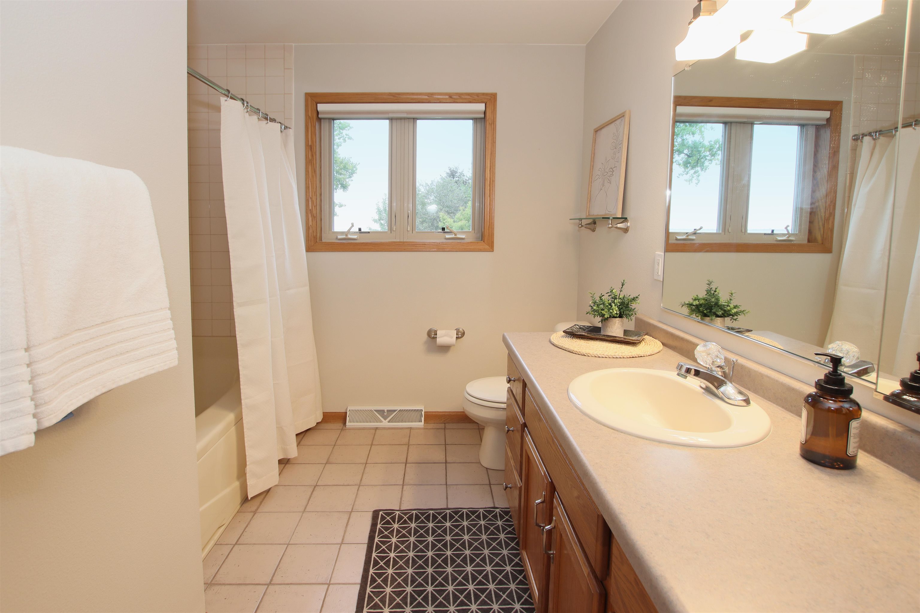 Guest Bath with jetted tub and shower