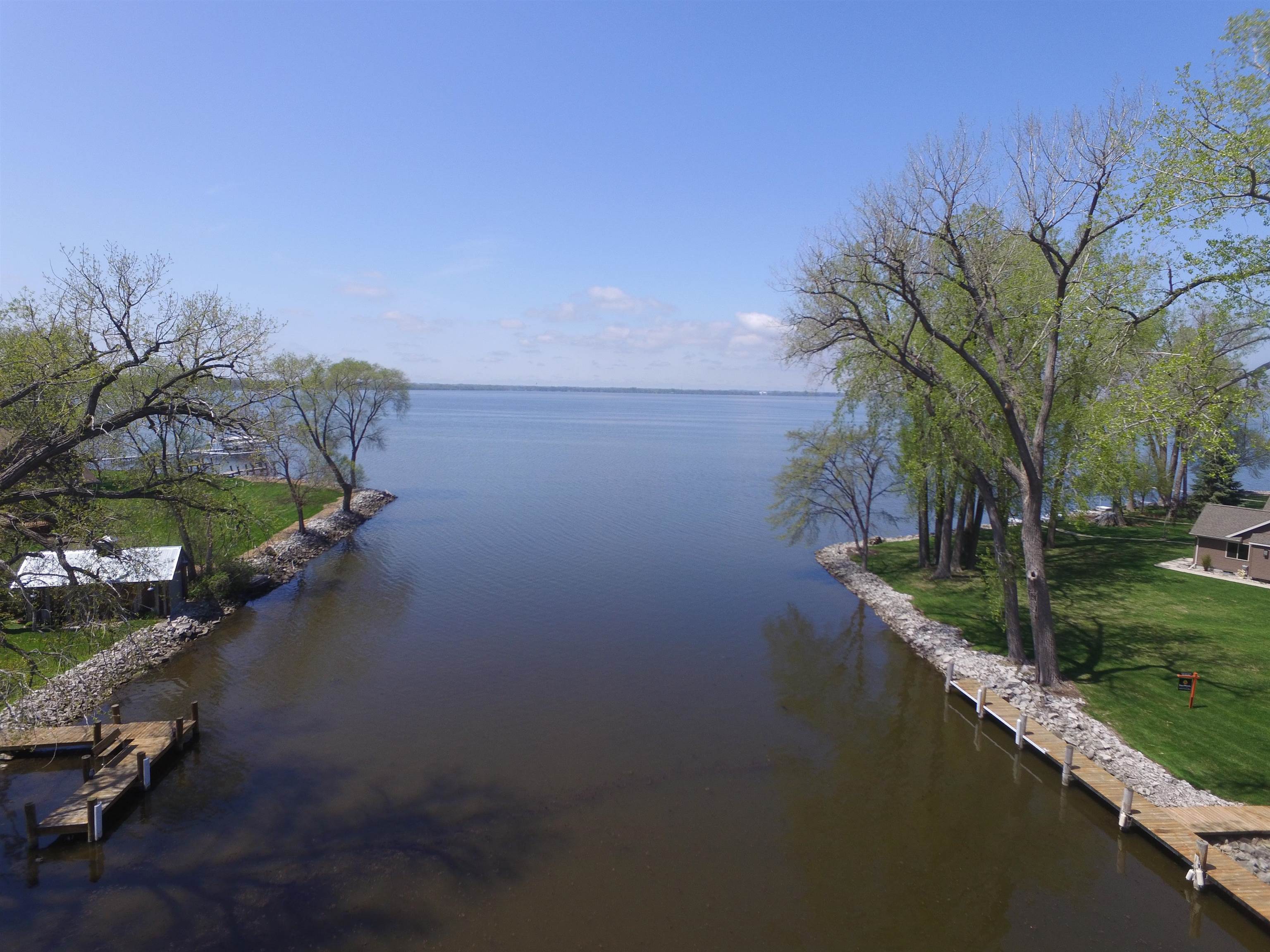 Channel looking out to lake