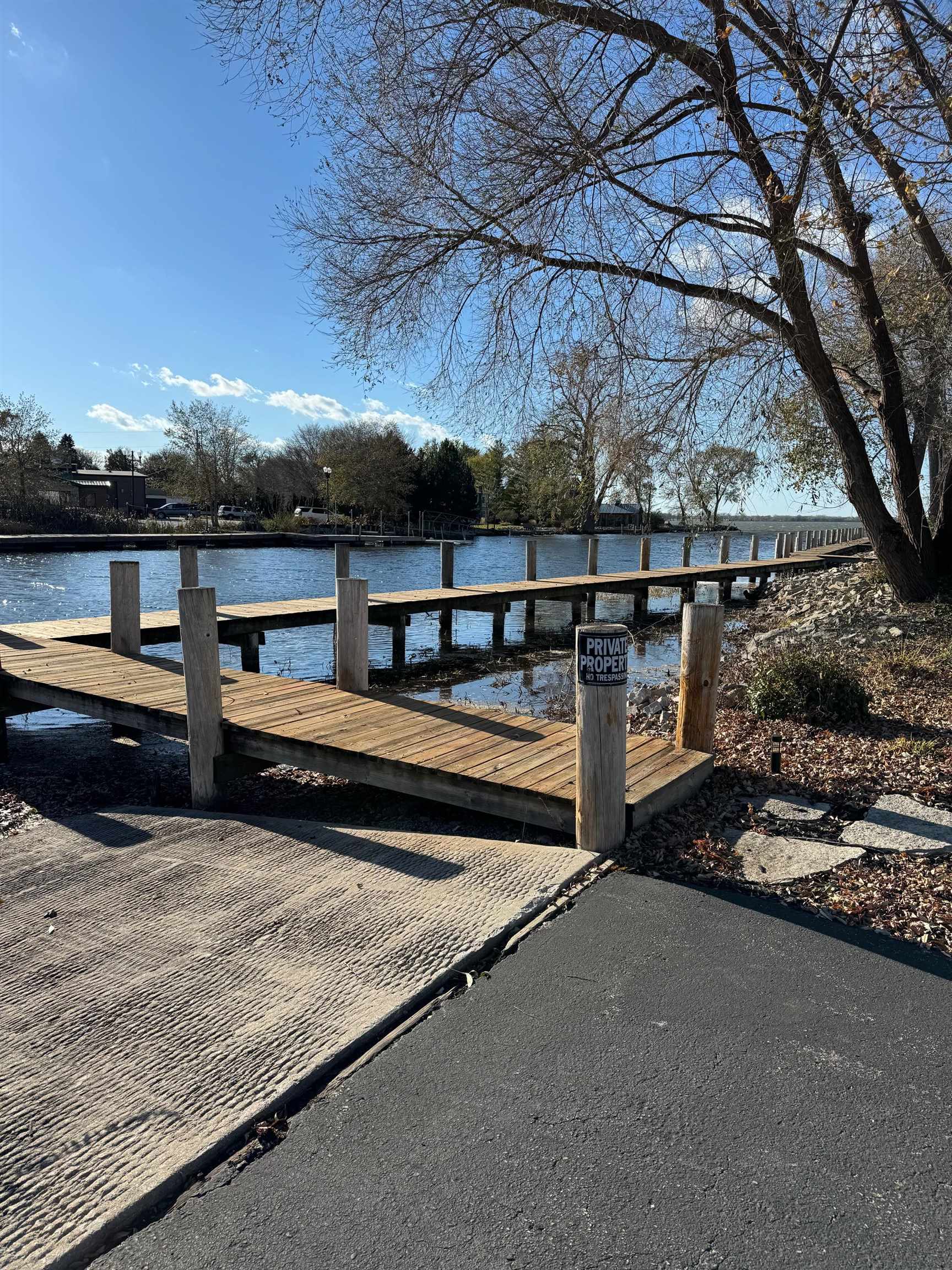 Entry to shared dock