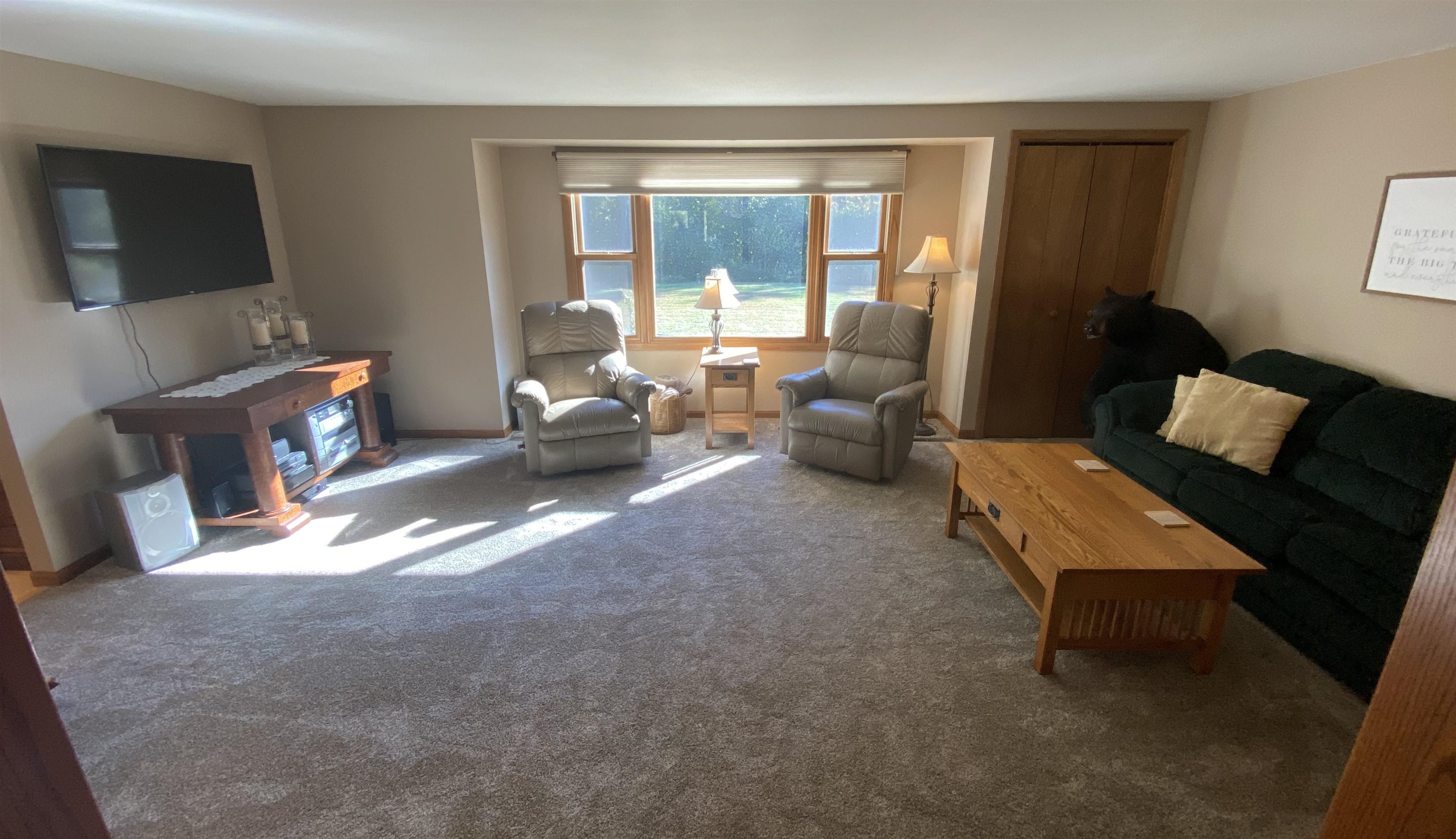 Living room from entry foyer