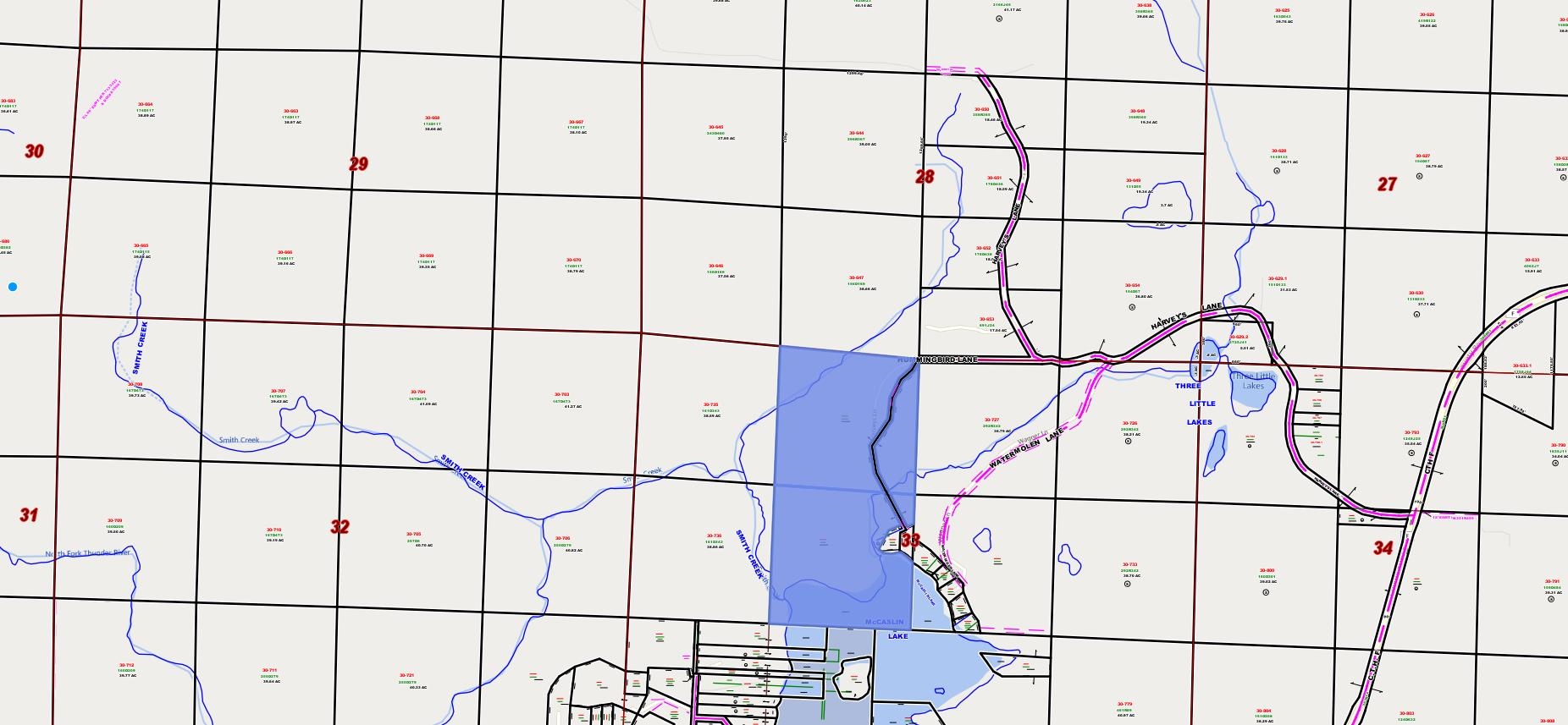 approximately 72 acres of association land-public tax records indicate some is underwater